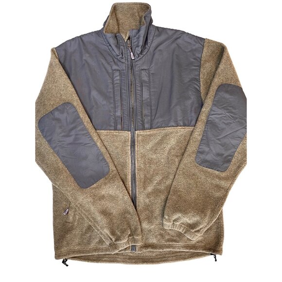Cabelas Mens Full Zip Fleece Green Pockets small - Picture 1 of 11
